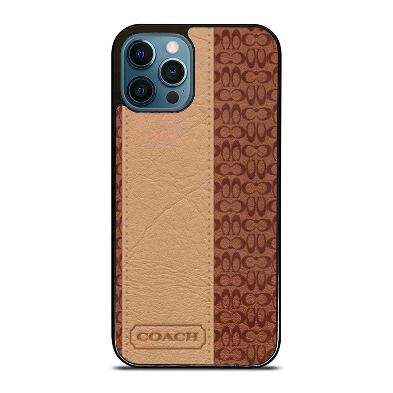 COACH NEW YORK BROWN LEATHER iPhone 12 Pro Max Case